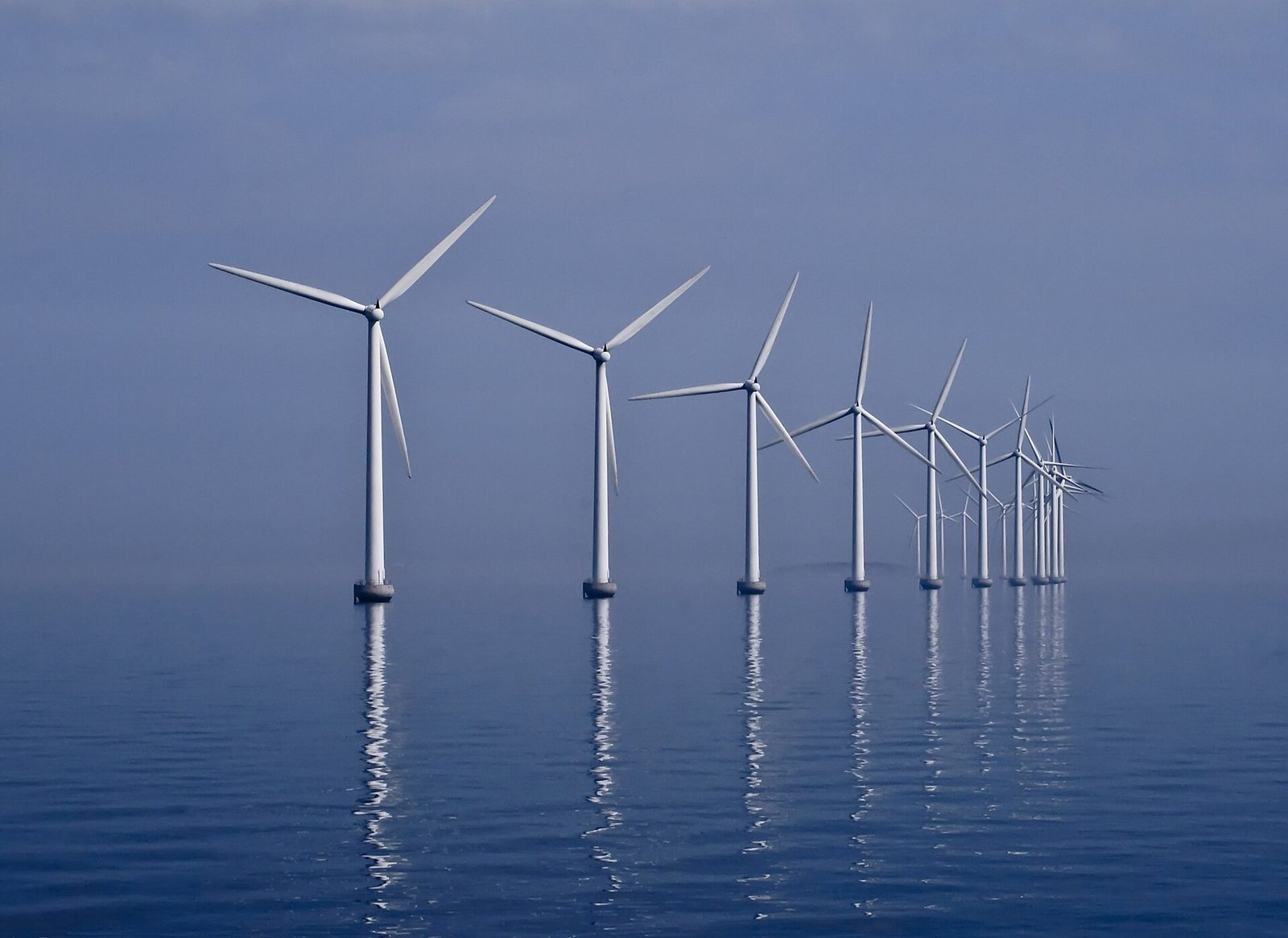 The Middelgrunden offshore wind farm off Copenhagen